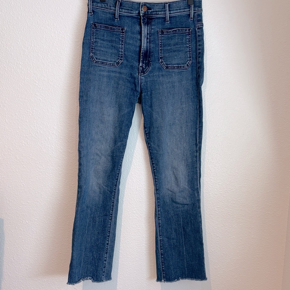 Mother jeans sz 29 Hustler Patch Pocket Anle Fray